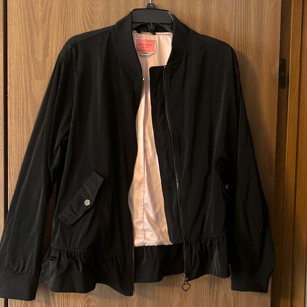 Black Kate Spade Bomber Jacket